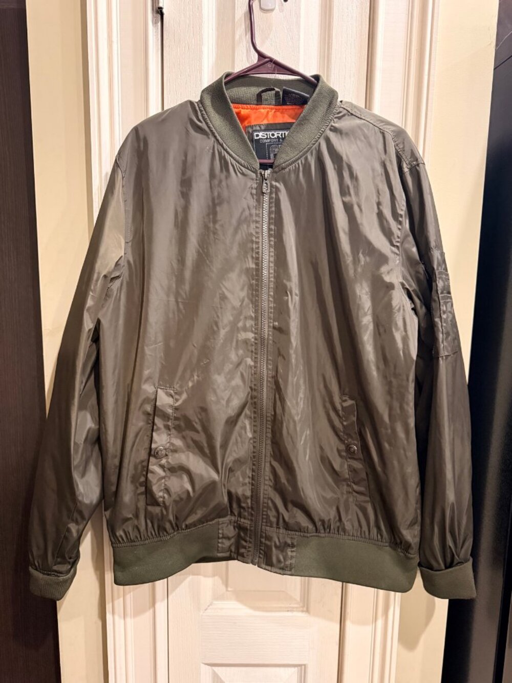 Distortion bomber jacket XL olive MA-1